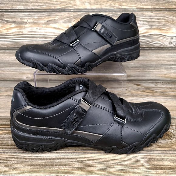 Skechers Shoes - Skechers for Work 76424 Compulsions Non Slip Z Strap Black Sneaker Womens 10 NEW